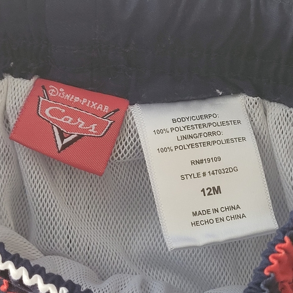 Disney Pixar Cars Boys Swim Trunks Size  12M - Picture 5 of 6